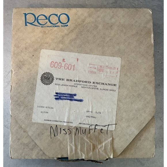 Vtg Little Miss Muffet Collector Plate John McClelland 1981 With Paperwork/Box - Picture 8 of 8